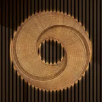 Twirled Rattan Wall Art - Image 2