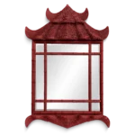 Pagoda Rattan Mirror
