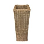 Rattan Urn Pedestal Planter - Image 6