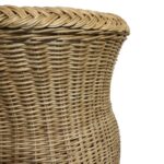 Rattan Urn Pedestal Planter - Image 7