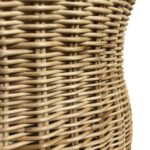 Rattan Urn Pedestal Planter - Image 8