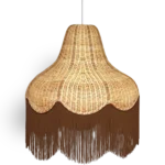 Classic Cone Rattan Lampshade - Image 2
