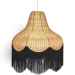 Classic Cone Rattan Lampshade - Image 4