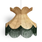Royal Scalloped Rattan Lampshade