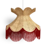 Royal Scalloped Rattan Lampshade - Image 3