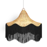 Waterloo Scalloped Rattan Lampshade