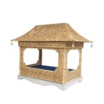 Rattan Pagoda Pet Bed - Image 4