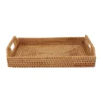 Wicker Rectangular Rattan Tray