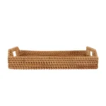 Wicker Rectangular Rattan Tray - Image 3