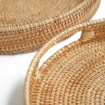 Wicker Round Rattan Tray - Image 3