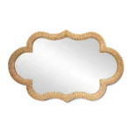 Quatrefoil Rattan Mirror